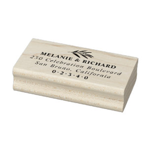 Tampons Encreurs Élégant Olive Branch Custom Wedding Adresse de ret