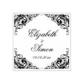 Tampons Encreurs Élégant orné chic classique mariage (Impression)