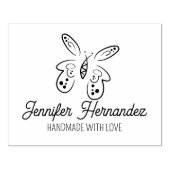 Tampons Encreurs Elégant Papillon personnalisé fait main grande (Impression)