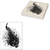 Tampons Encreurs Elégant Peacock avec Queue détaillée (Tamponné)