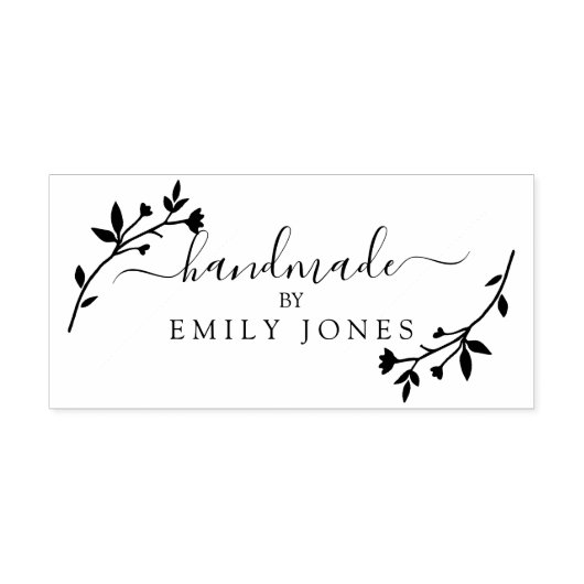 Tampons Encreurs Elégant Rustique Fabriqué à la main en caoutchouc  (Impression)