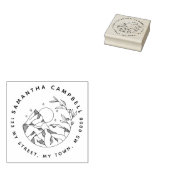 Tampons Encreurs Élégant Rustique tracée à la main Mountain Adresse (Tamponné)