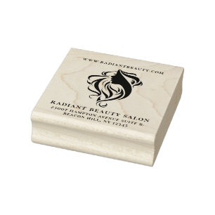 Tampons Encreurs Élégant salon de coiffure Logo d'affaires