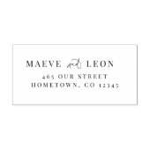 Tampons Encreurs Élégant Script élégant Moderne Chic Mariage Couple (Impression)