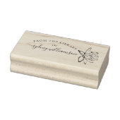 Tampons Encreurs Élégant Script Floral Du Livre De Bibliothèque (Tampon)
