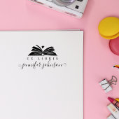 Tampons Encreurs Elegant Script Library Book Ex Libris