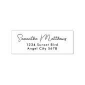 Tampons Encreurs Élégant script moderne Nom personnalisé Adresse