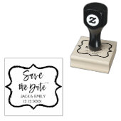 Tampons Encreurs Élégant Script Wedding Enregistrer la date (Tamponné)