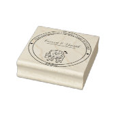 Tampons Encreurs Elegant Script Wedding Return Address Stamp (Tampon)