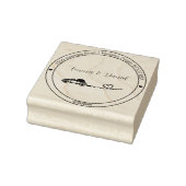 Tampons Encreurs Elegant Script Wedding Return Address Stamp (Tampon)
