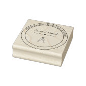 Tampons Encreurs Elegant Script Wedding Return Address Stamp (Tampon)