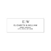 Tampons Encreurs Élégant simple Mariage de monogramme (Impression)