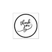 Tampons Encreurs Elégant Timbre Merci Avec Style Art Bois (Impression)