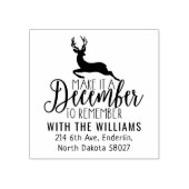 Tampons Encreurs Élégante Adresse de retour de Noël, Cerf (Impression)