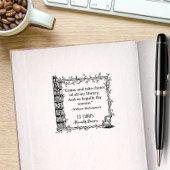 Tampons Encreurs Élégante bibliothèque de devis Shakespeare Ex Libr