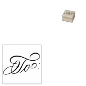 Tampons Encreurs Élégante calligraphie Script Noël Vacances "À" (Tamponné)