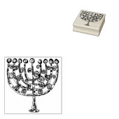 Tampons Encreurs Élégante chandelle Hanoukka Menorah (Tamponné)