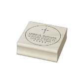 Tampons Encreurs Elégante structure transversale Christian adresse  (Tampon)