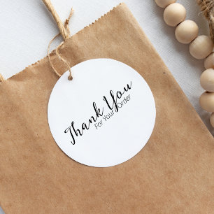 Tampons Encreurs Élégante Typographie Merci artisanale