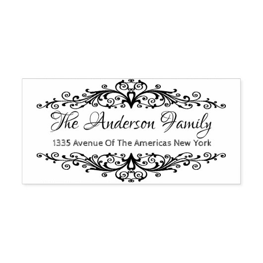 Tampons Encreurs Élégants éléments florissants (Impression)