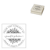 Tampons Encreurs Élégants Fleurs sauvages Botaniques De La Biblioth (Tamponné)