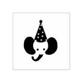 Tampons Encreurs Éléphant avec un Casquette de fête Timbre d'art en (Impression)