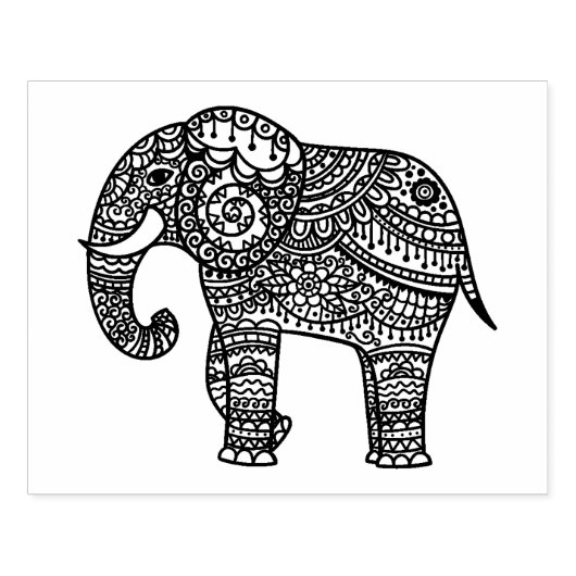Tampons Encreurs Eléphant de style décoratif (Impression)
