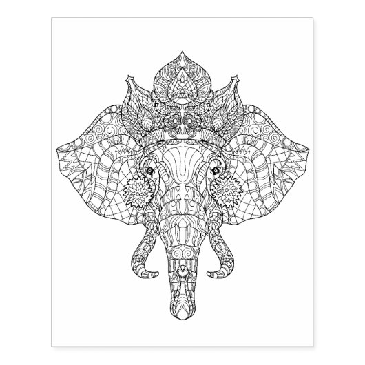 Tampons Encreurs Elephant Head Zendoodle (Impression)