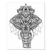 Tampons Encreurs Eléphant inspiré Zentangle (Impression)