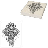 Tampons Encreurs Eléphant inspiré Zentangle (Tamponné)