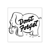 Tampons Encreurs Eléphant rétro mignon N'oubliez pas (Impression)