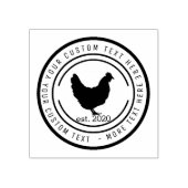 Tampons Encreurs Élevage de poulet oeufs frais en boîte fermiers ma (Impression)