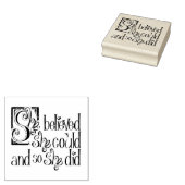 Tampons Encreurs Elle croyait qu'elle pouvait et elle a fait un tim (Tamponné)