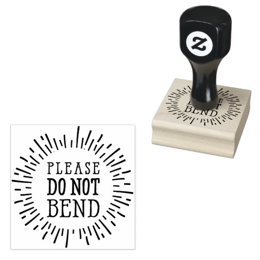 Tampons Encreurs EMBALLAGE À LA MAIN rustique s'il vous plaît ne pa (Tamponné)