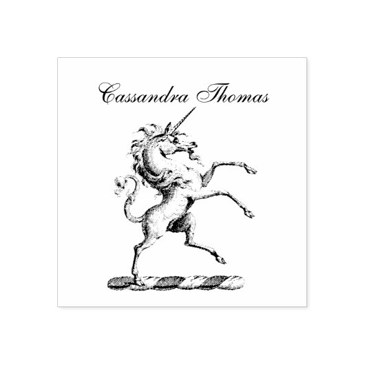 Tampons Encreurs Emblème d'élevage de l'Unicorne héraldique (Impression)