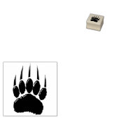 Tampons Encreurs Empreinte de patte de l'ours noir brillant (Tamponné)