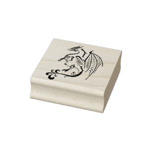 Tampons Encreurs empreinte d'illustration du dragon de défilement