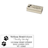 Tampons Encreurs Empreintes de pattes Nouvelle adresse Déplacement (Tamponné)