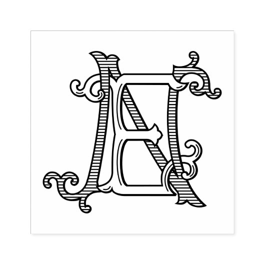 Tampons Encreurs EN Monogramme NE Timbre en caoutchouc (Impression)