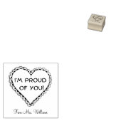 Tampons Encreurs Encouragement, professeur de forme cardiaque (Tamponné)