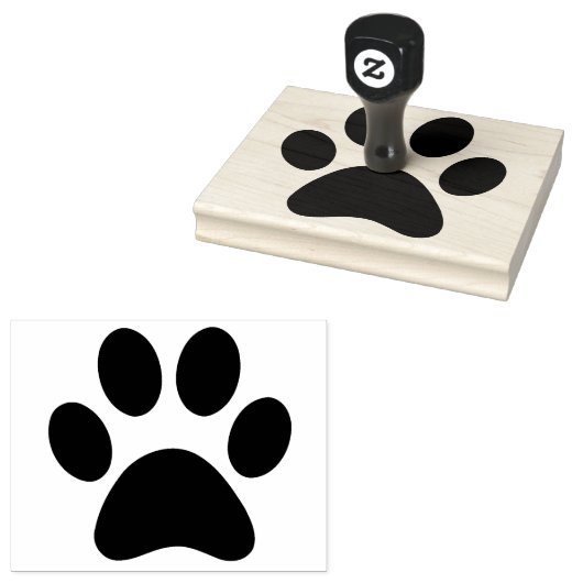 Tampons Encreurs Encre en caoutchouc personnalisé gros pattes 4 pou (Tamponné)