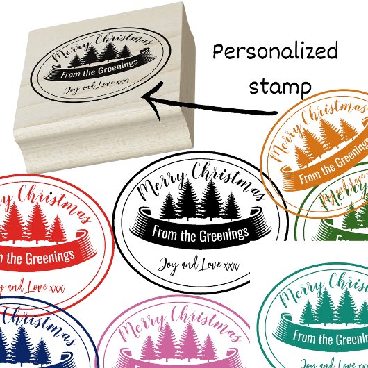 Tampons Encreurs Encre-encre de Noël personnalisée