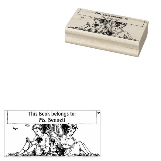 Tampons Encreurs Enfants Lecture Plaque (Tamponné)