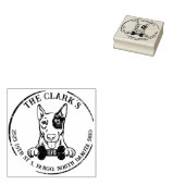 Tampons Encreurs English Bull Terrier Family Adresse de retour (Tamponné)