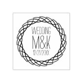 Tampons Encreurs Enregistrer la date Wreath do-it-yourself Mariage  (Impression)