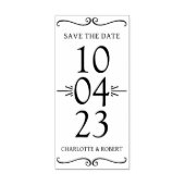 Tampons Encreurs Enregistrer le Mariage de date simple (Impression)