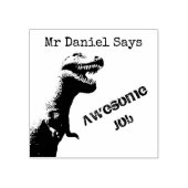 Tampons Encreurs Enseignants T-Rex personnalisés Un travail formida (Impression)