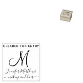 Tampons Encreurs Entrée de température défrichée du monogramme du s (Tamponné)