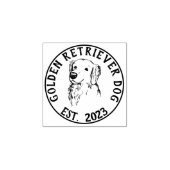 Tampons Encreurs Entreprise de Chien Chiot Retriever doré (Impression)