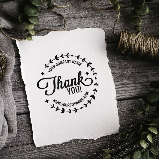 Tampons Encreurs Entreprise et site personnalisés, Merci